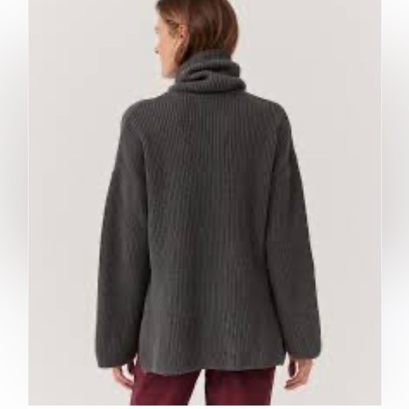 French Connection grey turtleneck wool blend size M - Picture 1 of 8